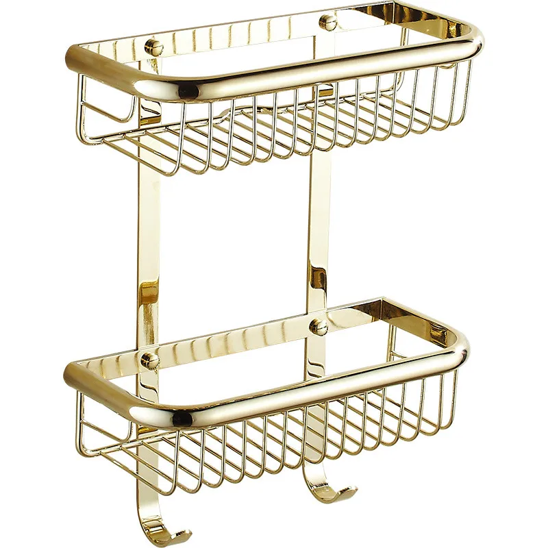 Imagem -06 - Prateleira de Canto do Banheiro Cobre Banho Chuveiro Rack Gel Caddy Líquido Shampoo Titular Fixado na Parede Chrome Rosa Ouro Cozinha Armazenamento