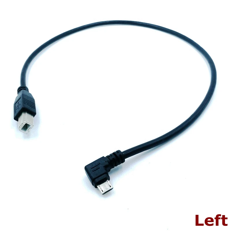 Micro USB male to USB B-type connector for USB 2.0 B micro male data cable for mobile phones, printers and hard drives