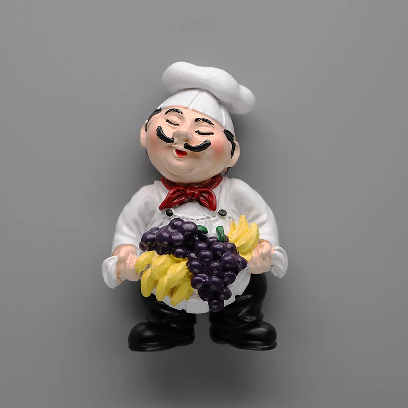 Restaurant Chef refrigerator pasted bread Master 3D fridge magnet magnetic refrigerator pasted hand-made collection Great Chefs