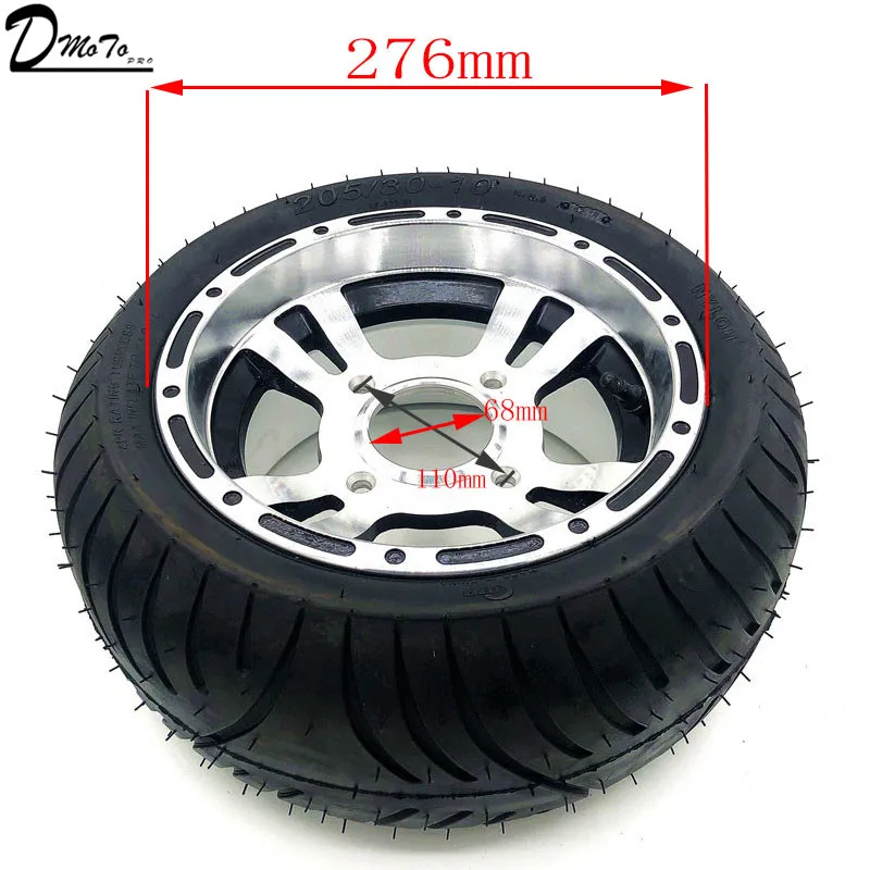 205/30-10 Go Kart Karting Motorcycle Wheel Rim With Tubeless Tire Tyre