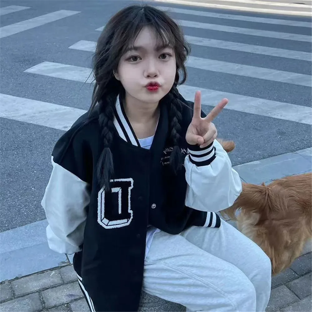 Cute Cartoon Sweatshirt Female Harajuku Streetwear Funny Zipper Hoodie Women Black Jacket Pullover Oversize Tops Vintage Hoodie