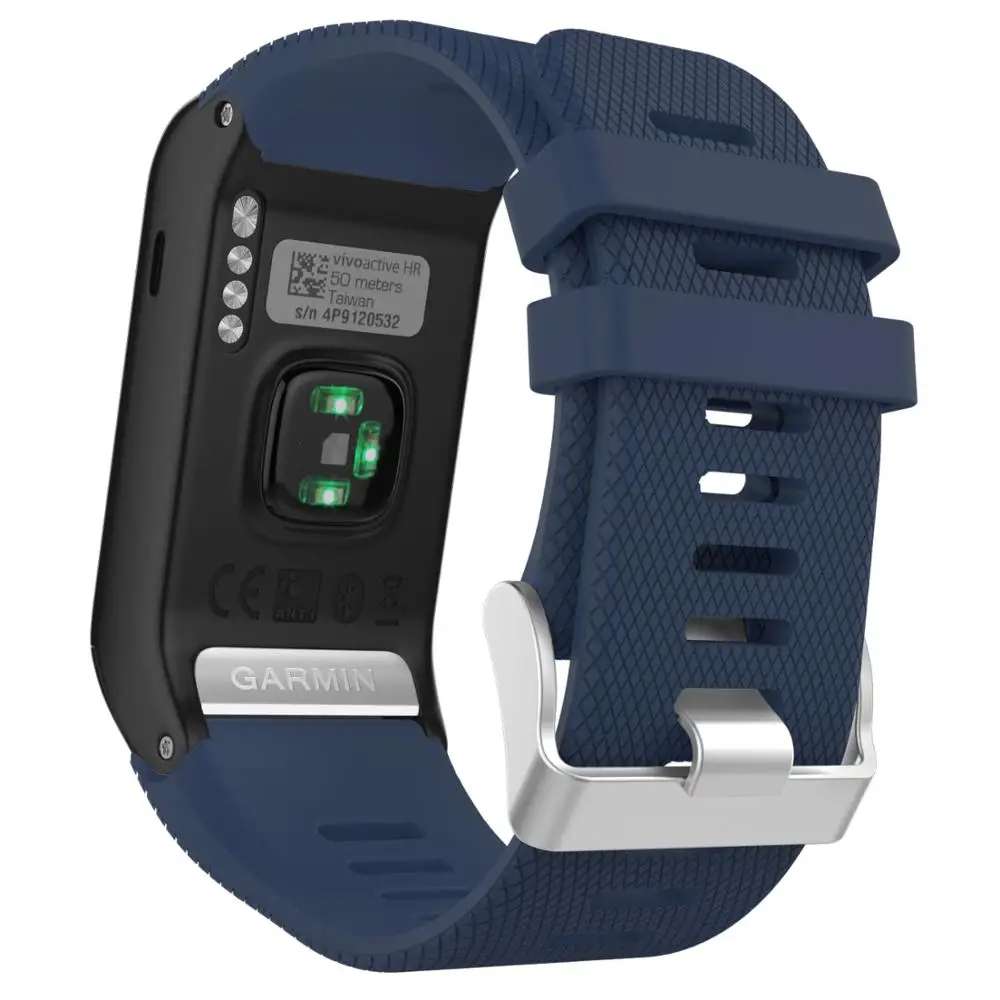 Colorful Soft Silicone Replacement Strap for Garmin vivoactive HR Sport wristband for Garmin vivoactive HR Smart Watch band