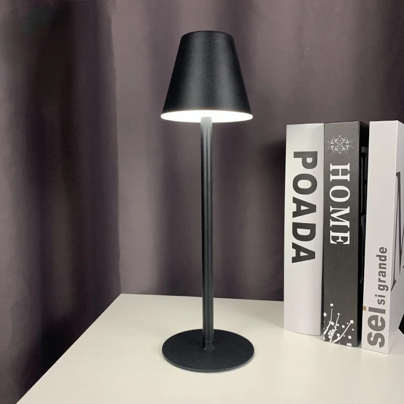 

Touch Sensor Bar Table Lamp Portable Battery Chargeable Iron Art Table Light Coffee Restaurant LED Stand Lighting Home Decor