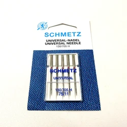 5 PCS SCHMETZ 130/705H 75/11 Needles for Home Sewing Machines