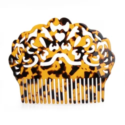 Vintage Hair Combs Colorful Acetate Hair Accessories Faux Tortoise shell Women Hair clips Flamenco Headdresses Comb jewelry 2021