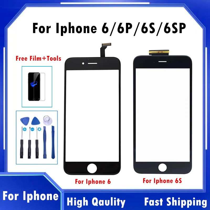 High Qaulity Touchscreen Panel Glass For Iphone 6 6S PLUS Touch Screen Sensor Digitizer  Lens For Iphone 6 Replacement Parts