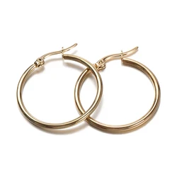 10pcs Stainless Steel Black Open Circle Earrings Hooks 15-30mm Loop Base