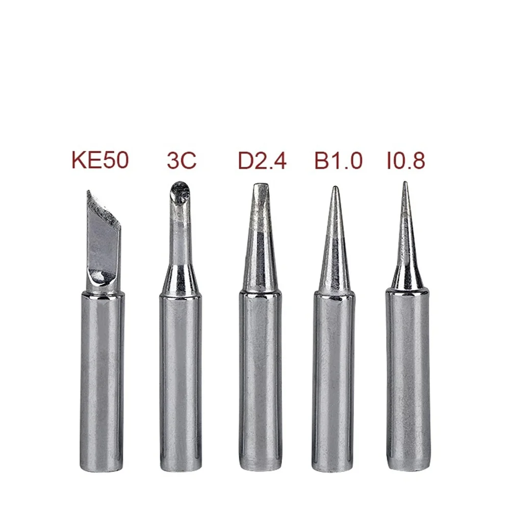 5PCS/lot I/K/B/3C/2.4D Universal 936 937 938 For Soldering Station Solder Iron Welding Tip Head Top Sting BGA Lead-free Tools