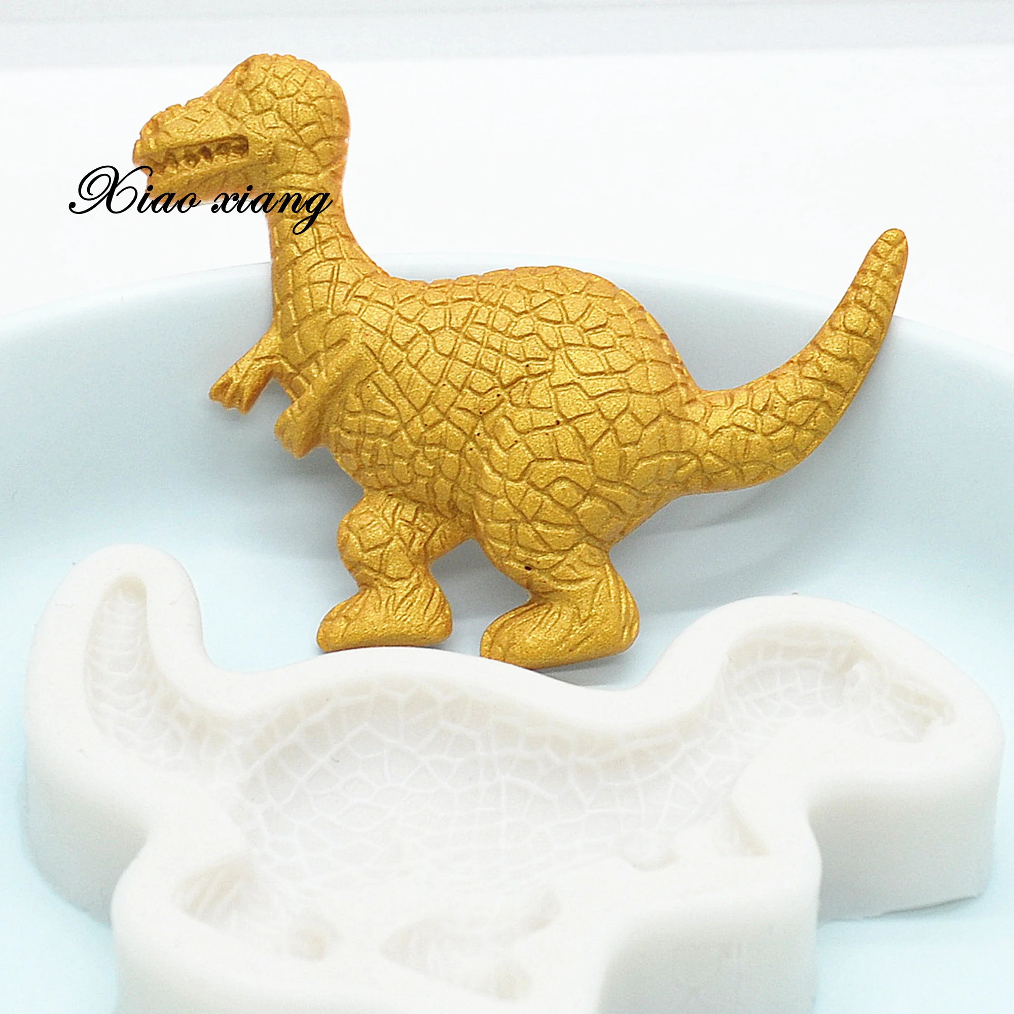 3D Dinosaur Silicone Mold Candy Chocolate Fondant Molds Baby Birthday Cake Decorating Tools DIY Cookie Baking Mould