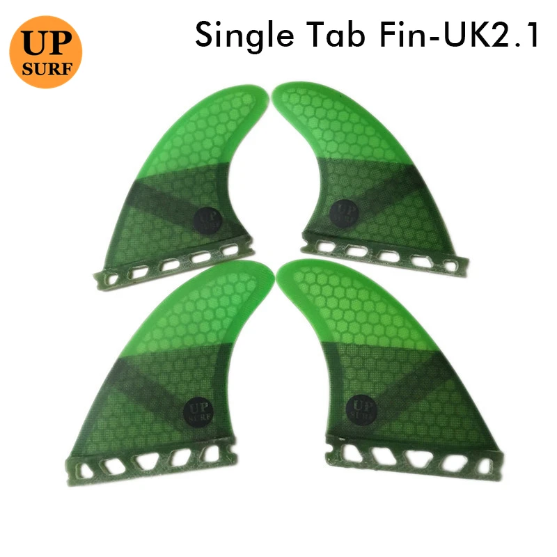 

Surfboard Fin Surf Single Tabs UK2.1 Fins Fiberglass Honeycomb Fins in Surfing 4 in Per Set upsurf logo