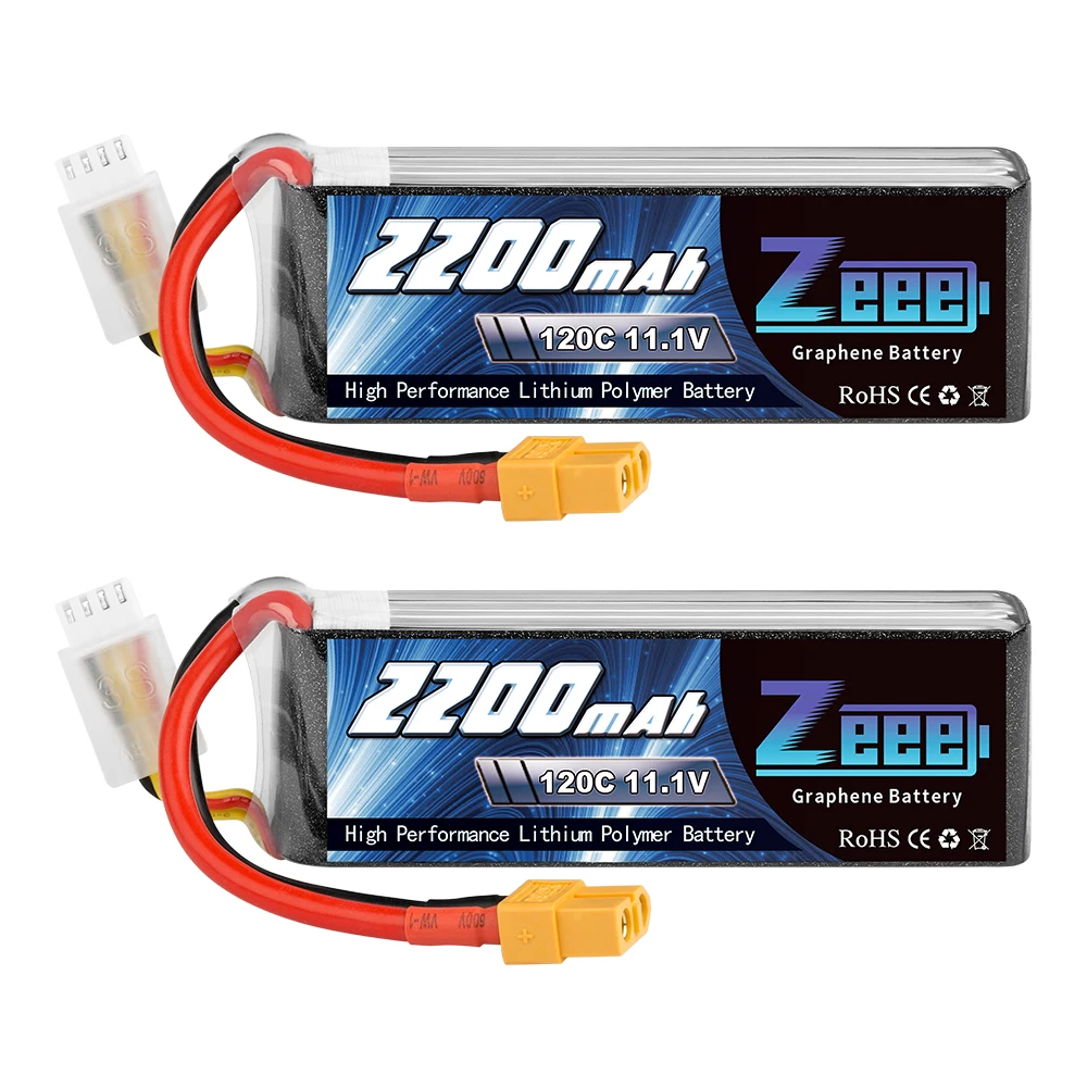 2pcs Zeee 3S 2200mAh Lipo Battery 11.1V 120C with XT60 Plug For FPV Drone Airplane RC Car Truck Graphene Boat RC Model Parts image 3