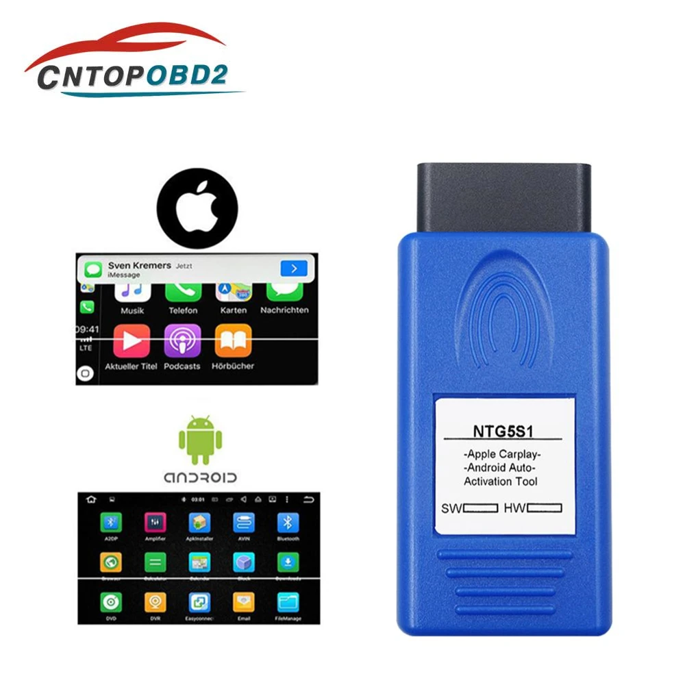 Newest NTG5S1 CarPlay OBD2 Car Activation Tool forbenz NTG5 S1 NTG5ES2 For Apple/Android