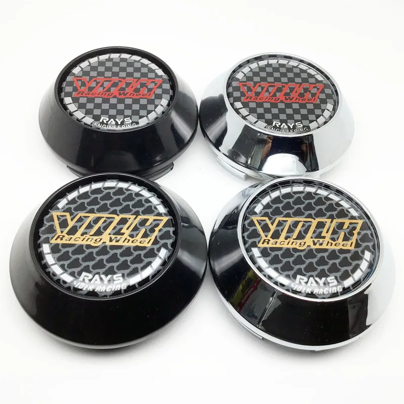 4pcs 65mm Wheel Hub Cover Volk Rays Racing Car Center Cap Emblem Work Emotion X7 Accessories