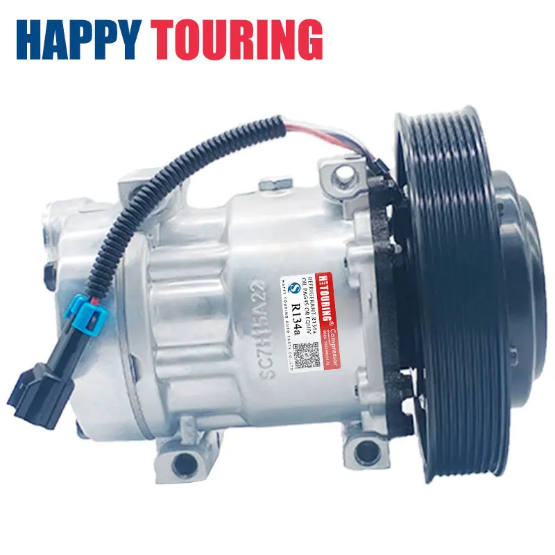 AUTO AC  Conditioning Compressor for Volvo / VW Sanden 5404 4326 4326U 300-4736 330-2414 206RD53M 20721587 20-04326 03-1201