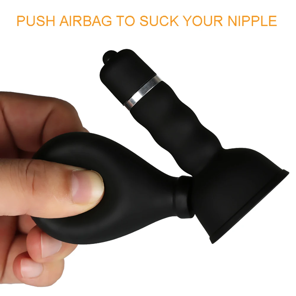 2pcs Nipple Sucker Stimulator Vibrator Female Breast Enlargement Nipples Massager Brush Clit Vibrator Adult Sex Toys For Women