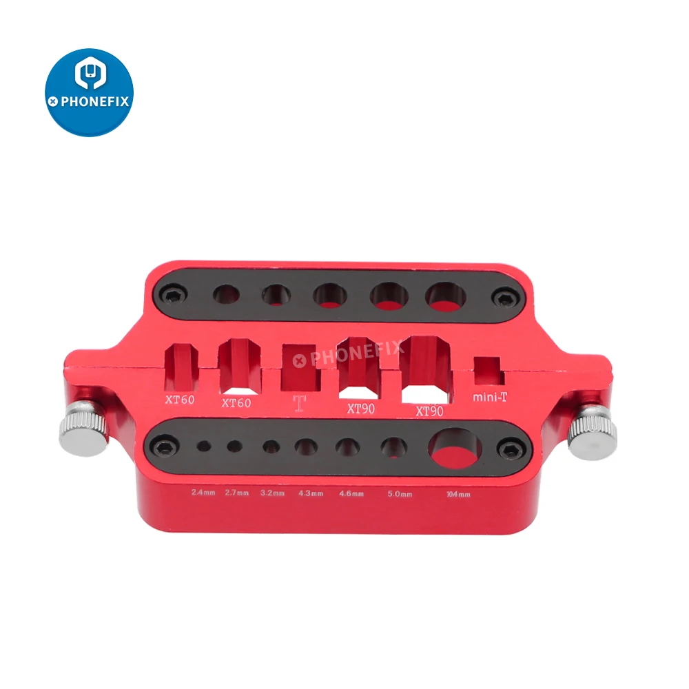 RC Tools Metal Red Aluminum Welding Soldering Insulate Station Jig Model Car Drone Solder Tool Holder Plug Connector XT60 XT90