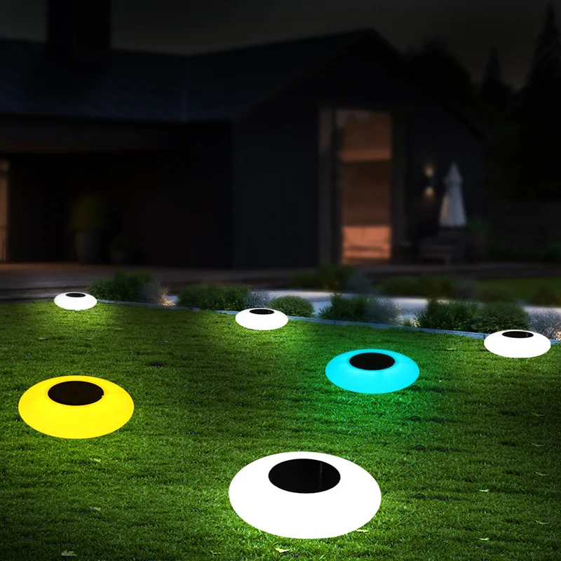 Solar Energy UFO Night Light IP67 Outdoor Garden Lawn Swimming Pool LED Lamp Event Wedding Party Christmas Decoration Lighting