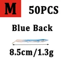 50 piezas azules m