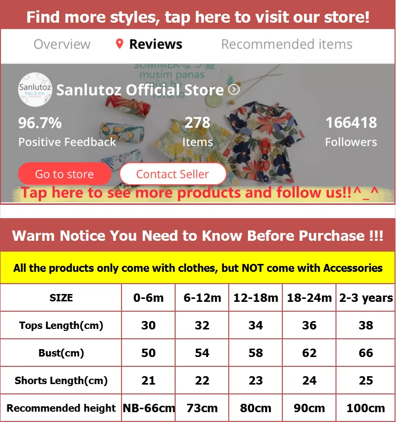 Sanlutoz Baby Girls Clothing Sets Cotton Sleeveless Shirts + Shorts Casual 2pcs Cute Printing Outfits