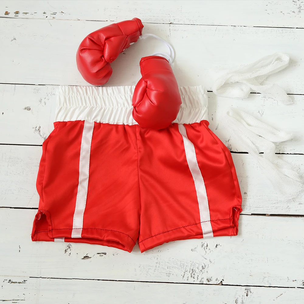 Nouveau-Né Bébé Crochet Tricoté Gant de Boxe Pantalon Photographie Prop Tenue pour Cadeau de Douche de Bébé Nouveau-Né Bébé Crochet Tricoté Gant de Boxe Pantalon Photographie Prop Tenue pour Cadeau de Douche de Bébé
