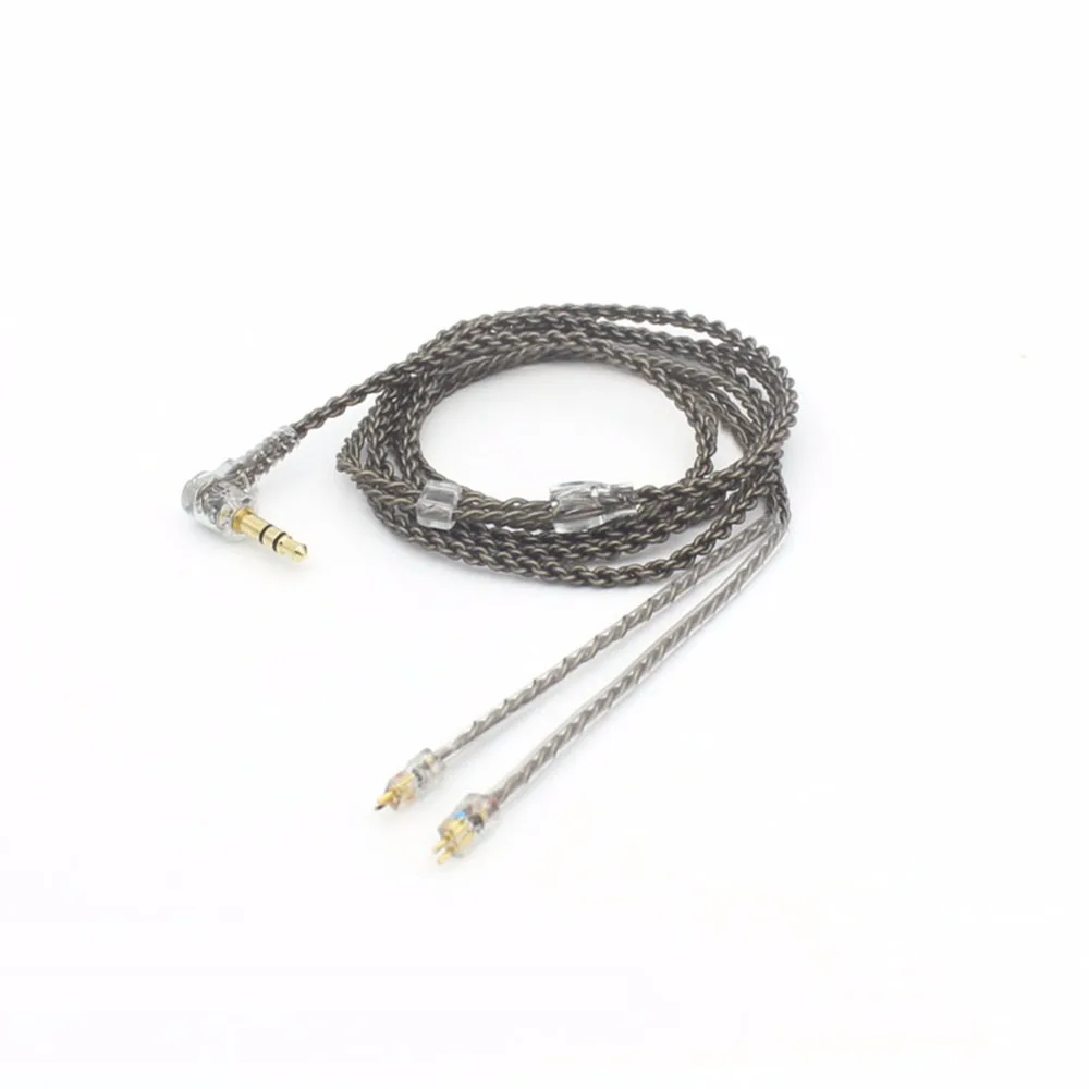 Thouliess 0.75mm 2 Pin Silver Plated Copper Wire Replacement Earphone Cable For 1964 w4r um3x es3 es5