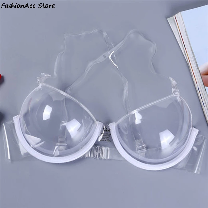 3/4 Cup Transparent Clear Push Up Bra Ultra-thin Strap Invisible Bras Underwear New Sexy Women