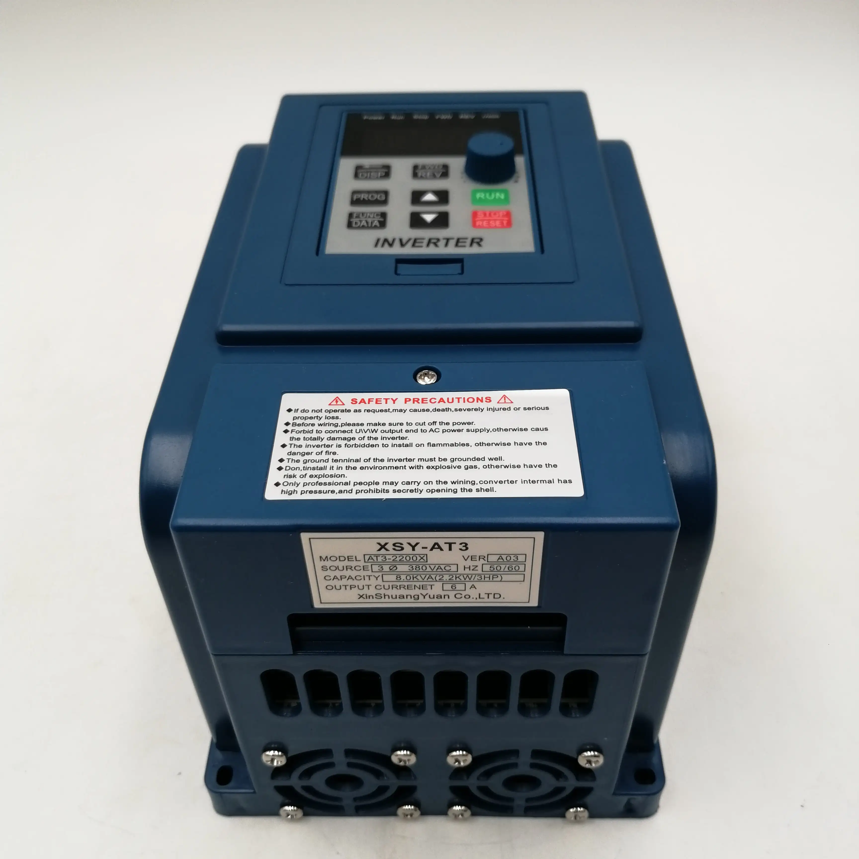 Imagem -02 - Inversor de Freqüência Variável Controlador de Velocidade Trifásico Motor Vfd Xsy-at3 Vfd ca 380v 1.5kw 2.2kw 4kw 5.5kw 7.5kw