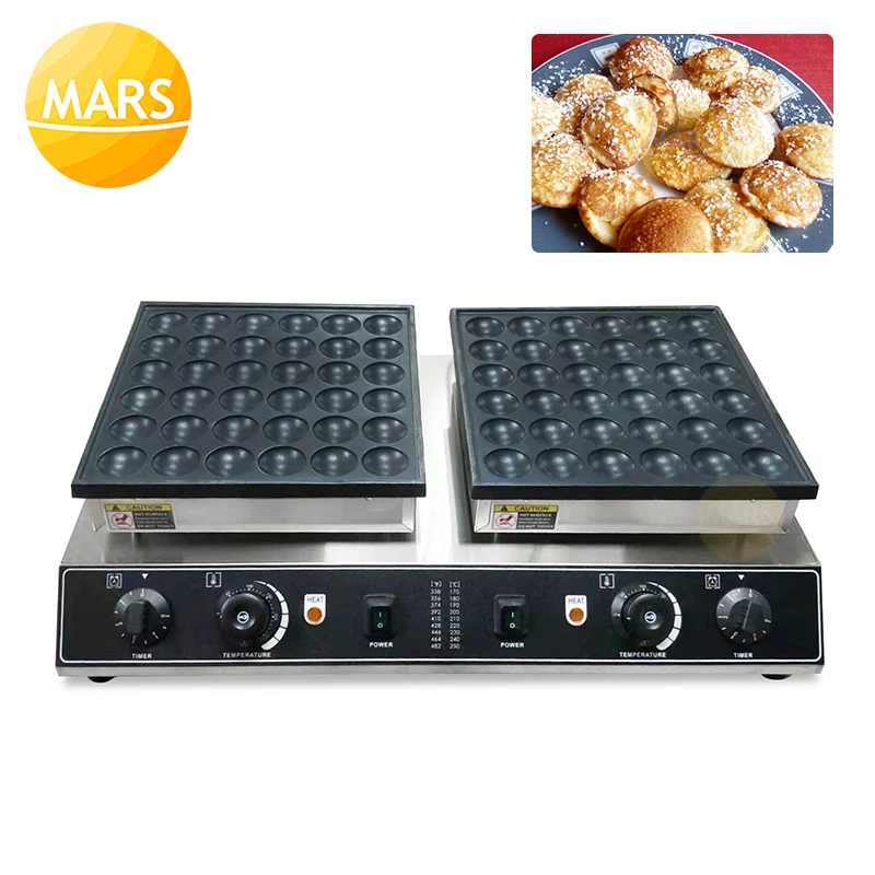 Electrict 36/72 Holes Dutch Waffle Maker Mini Pan Cake Oven Stainless Steel Poffertjes Grill Mini Pancake Machine Poffertjes Pan