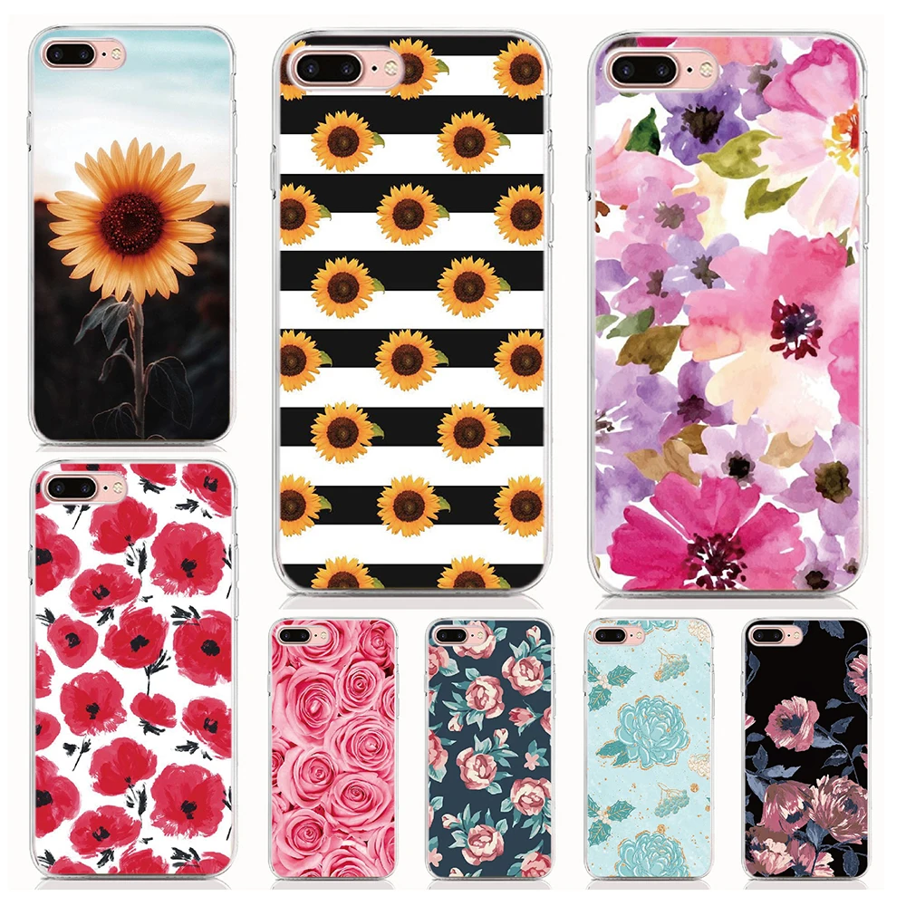 Soft Silicone Flower Phone Case For Wiko Y81 Y61 Y80 Y70 Y60 Y50 View 5 Plus 4 3 Pro Wim Lite Cove