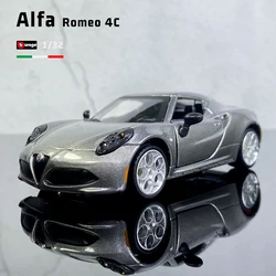 Bburago 1:32 Alfa Romeo 4C Alloy Car collection WRC rally Car model gifts Toy Special carton pack boy toys