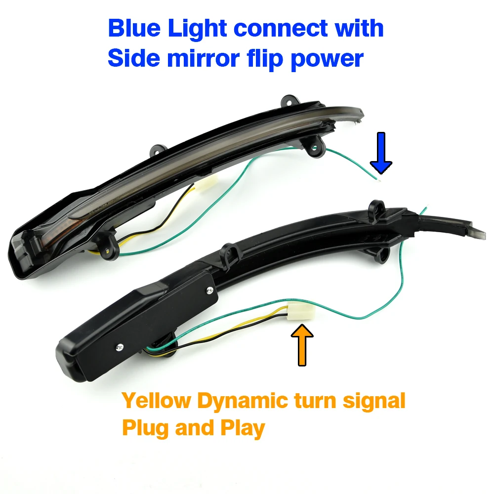 For Audi Q5 SQ5 8R 2010 2014 2015 2016 2017 Q7 4L SQ7 LED Dynamic Turn Signal Blinker Sequential Side Mirror Indicator Light