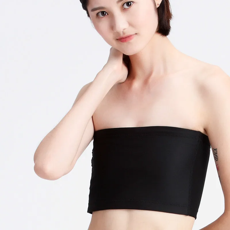 Ruoru New Casual Plus Size Strapless Chest Breast Binder Trans Tomboy Cosplay Body Shaper Women Short Shaper