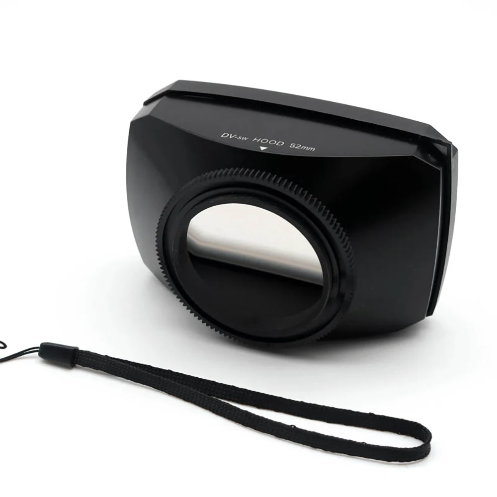 16 : 9 MENNON العالمي برغي في ساحة عدسة هود ل كاميرا فيديو DV مع توازن أبيض غطاء 30/37/43/46/52/58/72/77 مللي متر