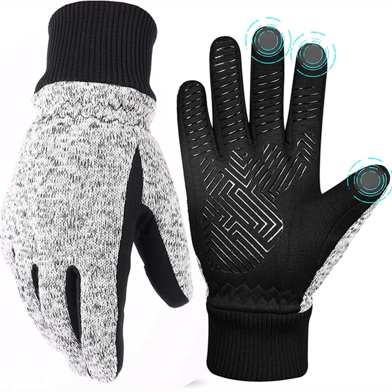 

Winter Gloves Fishing Thermal Gloves Touchscreen Non-slip Outdoor Cycling Skiing Fishing Gloves Windproof Women/Men Warm Gloves