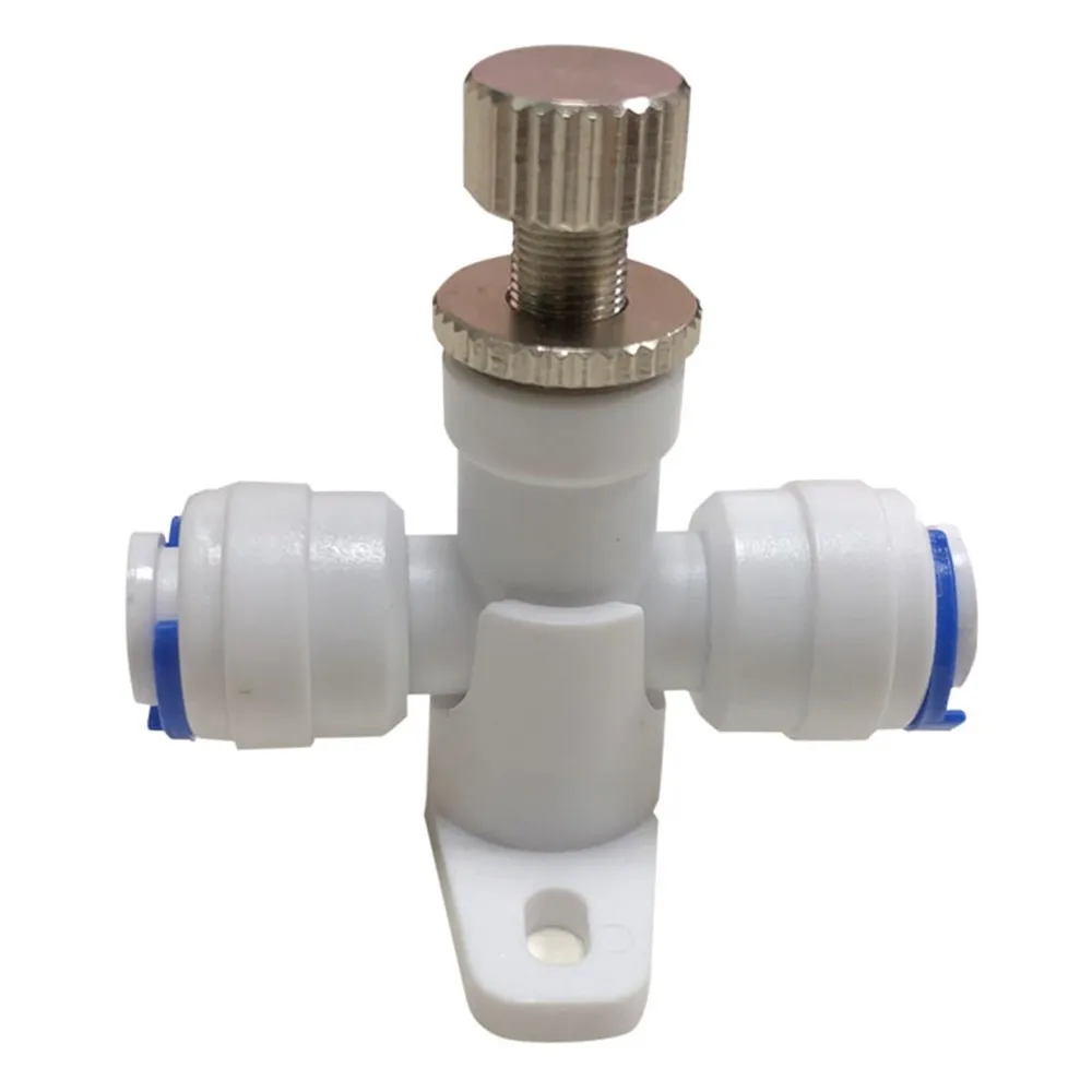 

Reverse Osmosis 1/4" Hose RO Water Flow Adjust Valve Regulator Waterflow Control Valve Connector Fitting Water Speed Controller