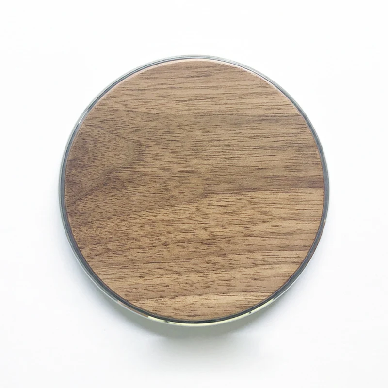 Walnut Wood Qi Wireless Charger Pad for Blackview BV5100 BV9500 BV9800 BV9900 BV6800 BV9600 BL6000 Pro BV9900E