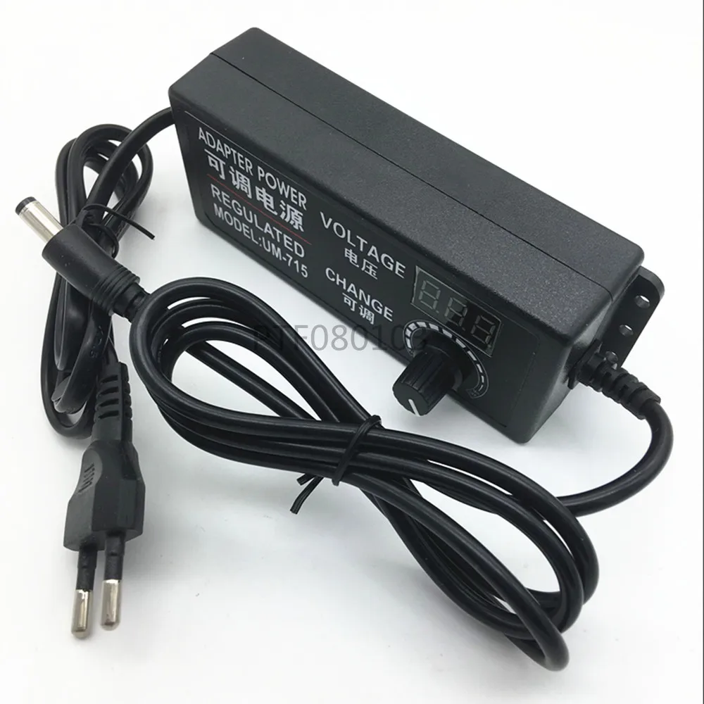 Adjustable AC To DC Power Supply 3V 5V 6V 9V 12V 15V 18V 24V 1A 2A 5A Power Supply Adapter Universal 220V To 12 V Volt Adapter