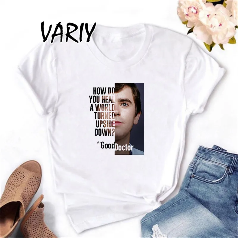 Funny TV The Good Doctor Graphic T Shirts Print Female aesthetic T-Shirt Women Harajuku Streetwear Summer Tops dropshipping