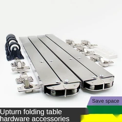Telescopic Table Folding Furniture Hidden Book Wine Cabinet Sliding Folding Invisible Track Hardware Accessories Sliding Rail
