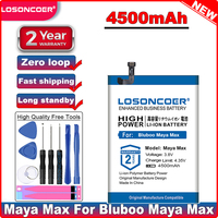 LOSONCOER 4500mAh Maya Max Battery For Bluboo Maya Max High Quality Mobile Phone Battery+Quick arrive