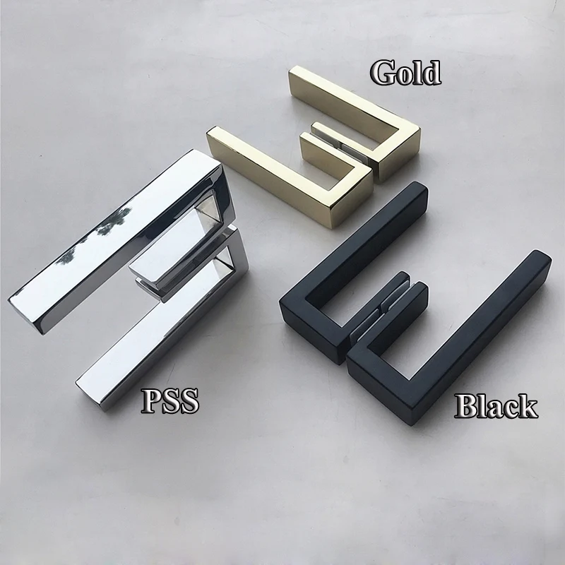 Bow shaped 304 stainless steel shower room glass door handle bathroom bathroom shop glass door handle shower cabinet handle