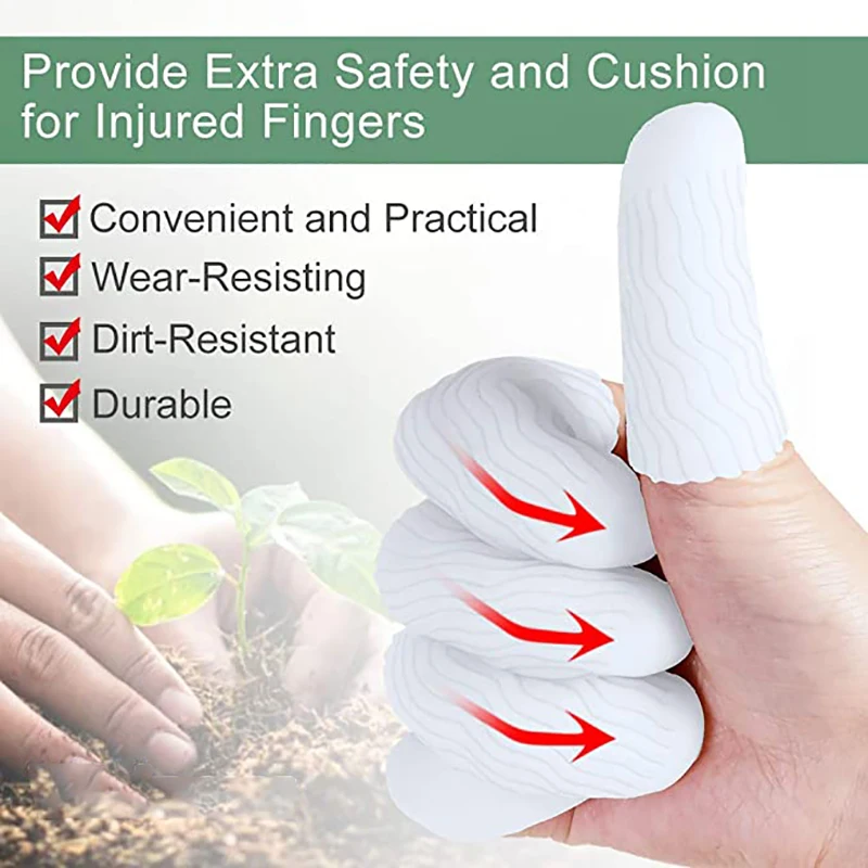 10pcs=5 Pairs Silicone Finger Protector Sleeve Gel Toe Tube Separator For Care Relief Protect Cracked Skin Corn Blisters Callus