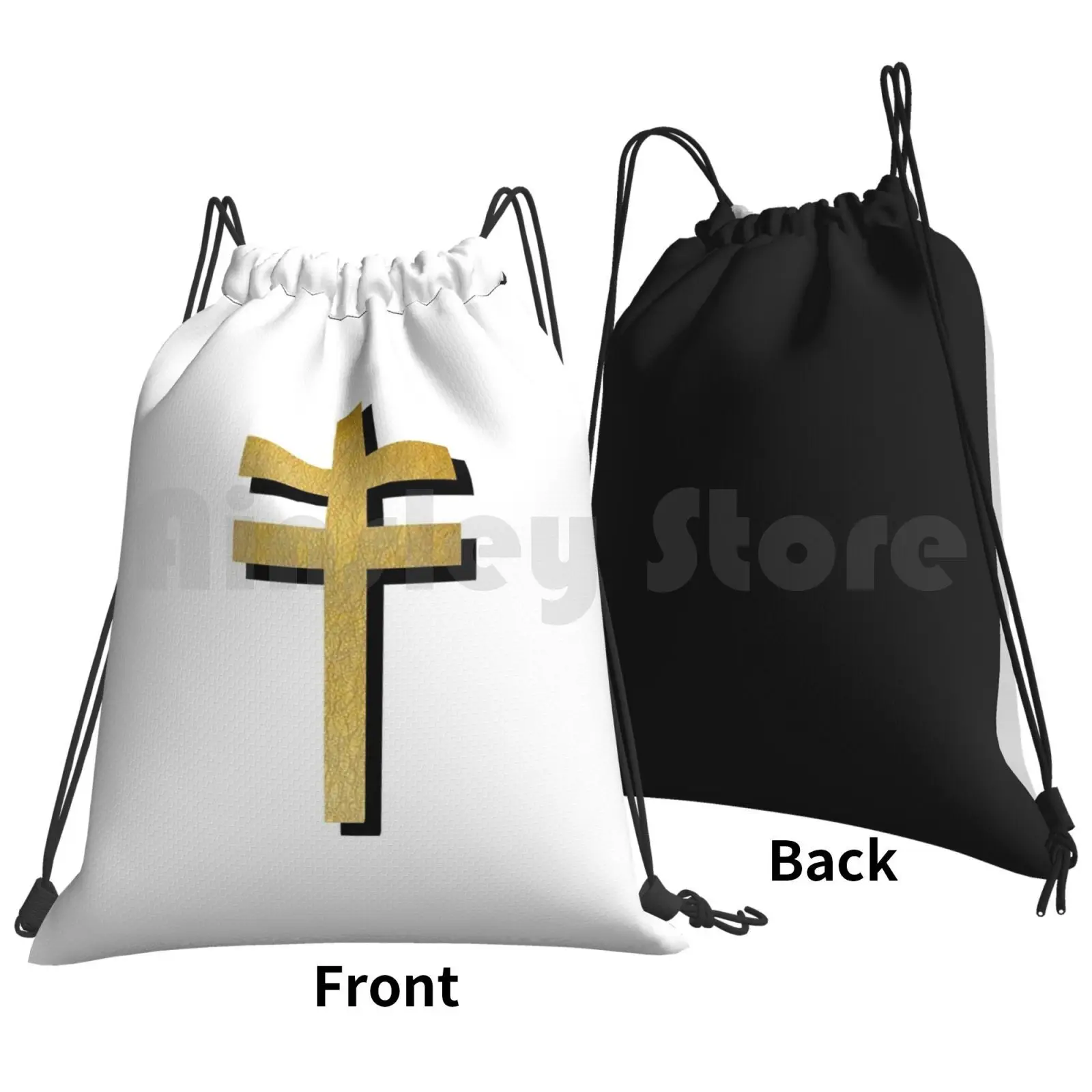 Frightened Rabbit Inspired Design-Frightened Rabbit Cross-Cross ( White Background Version ) Outdoor Hiking Backpack Riding