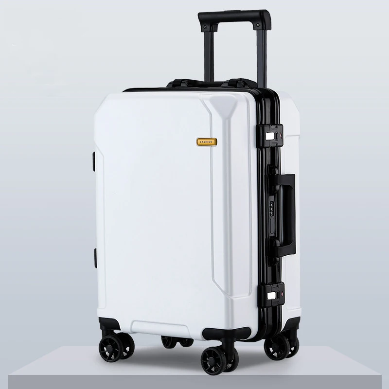 Travel Luggage fashion trend 24 inch suitcase aluminum frame trolley case for men and women small 20 inch cabin suitcase