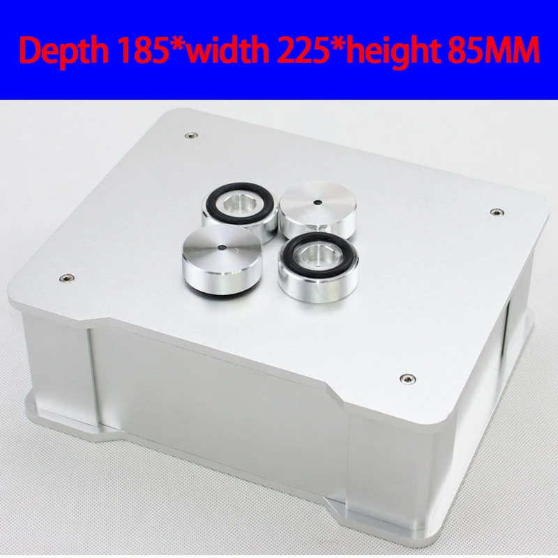 

KYYSLB 185*225*85MM WA71 All Aluminum DAC Amplifier Chassis Box House DIY Enclosure with Feet Screws Amplifier Case Shell