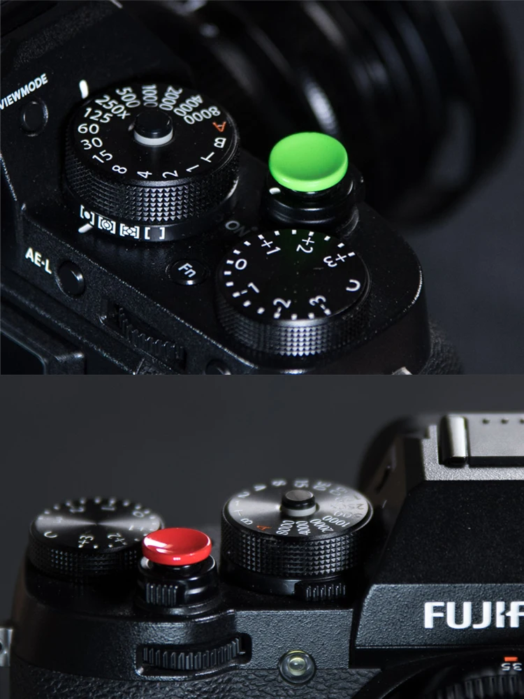 Wklęsła powierzchnia czysta miedź lakier do pieczenia migawka aparatu przycisk zwalniający do Leica/Canon/Nikon/Fujifilm XT20 X-T2 X100T X-T10