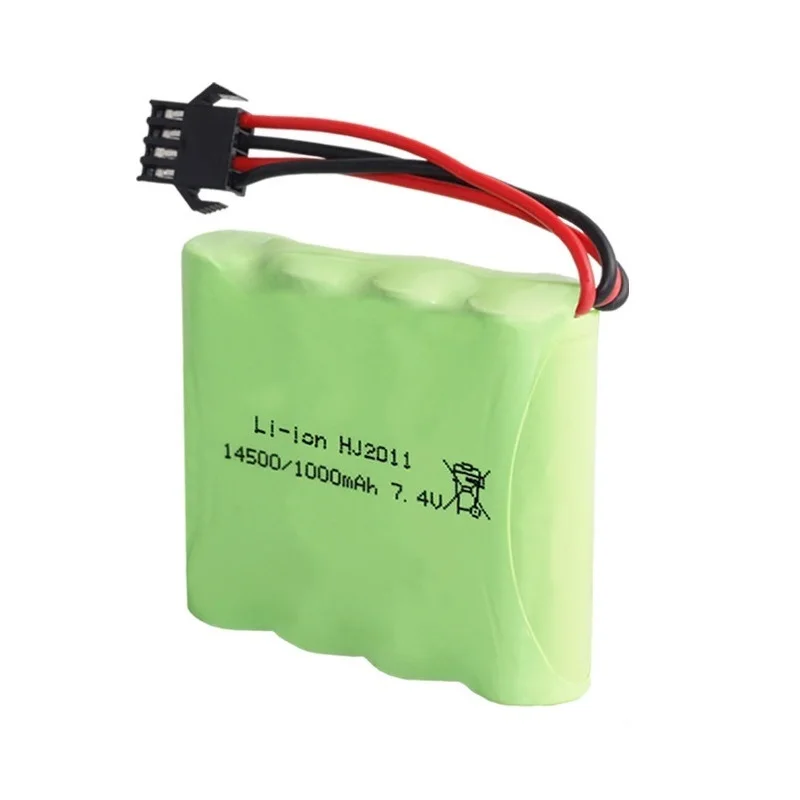 7.4V 1000mAh 2S Lipo Battery +charger For DE36W 1:16RC Off-Road 4WD High-Speed Climbing Drift Racing toy accessories