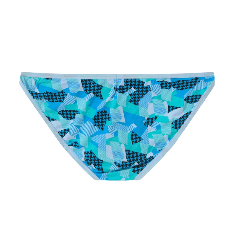 Mens Briefs With Bulge Pouch Underwear Sexy ShortsBriefs Breathable Men\'s Printing Briefs 1 PCS Soft Comfortable Man Panties