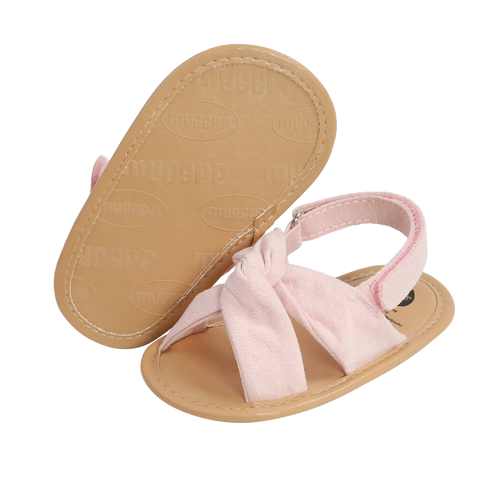 Breathable Summer Baby Girls Sandals, Toddlers Simple Style Solid Color Soft Sole Shoes Outdoor Indoor Prewalker