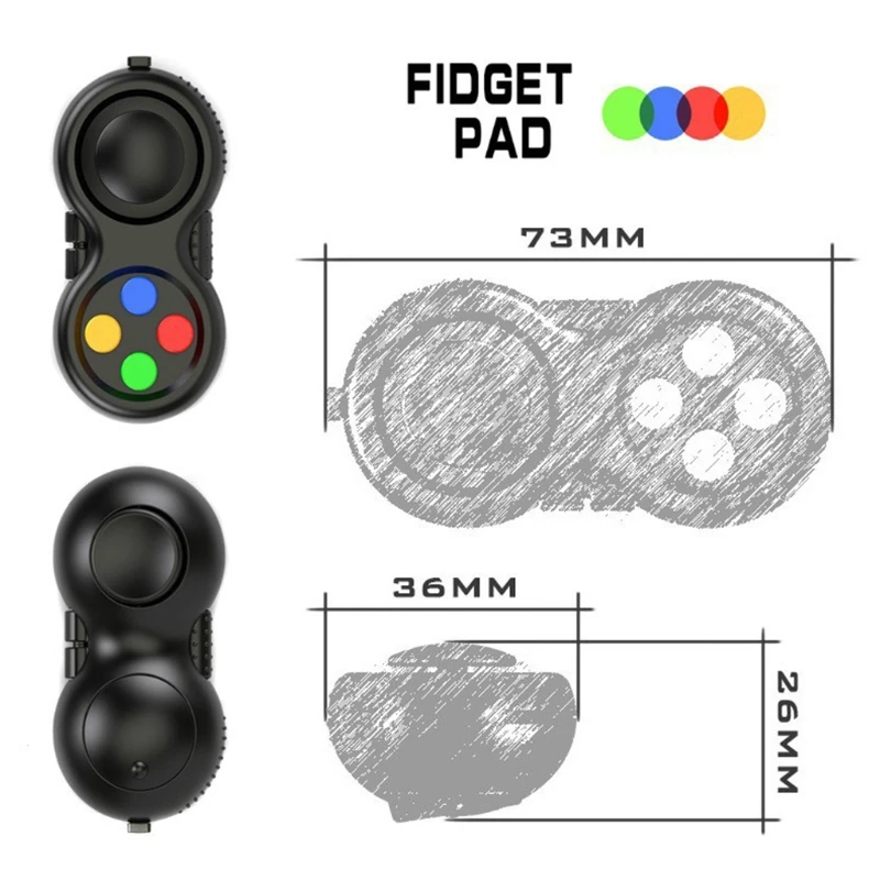 Fidget Toy Handle Fidget Toy Classic Controller Game Pad Fidget Focus Toy ADHD ansia e sollievo dallo Stress